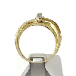 Bague d'occasion or 750 jaune diamants