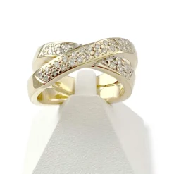 Bague d'occasion or 750 jaune diamants