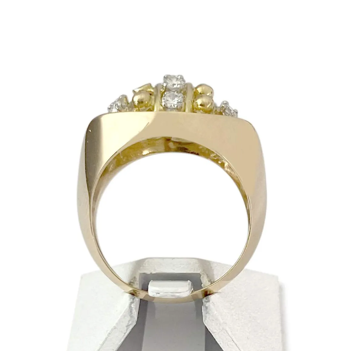 Bague d'occasion or 750 jaune diamants