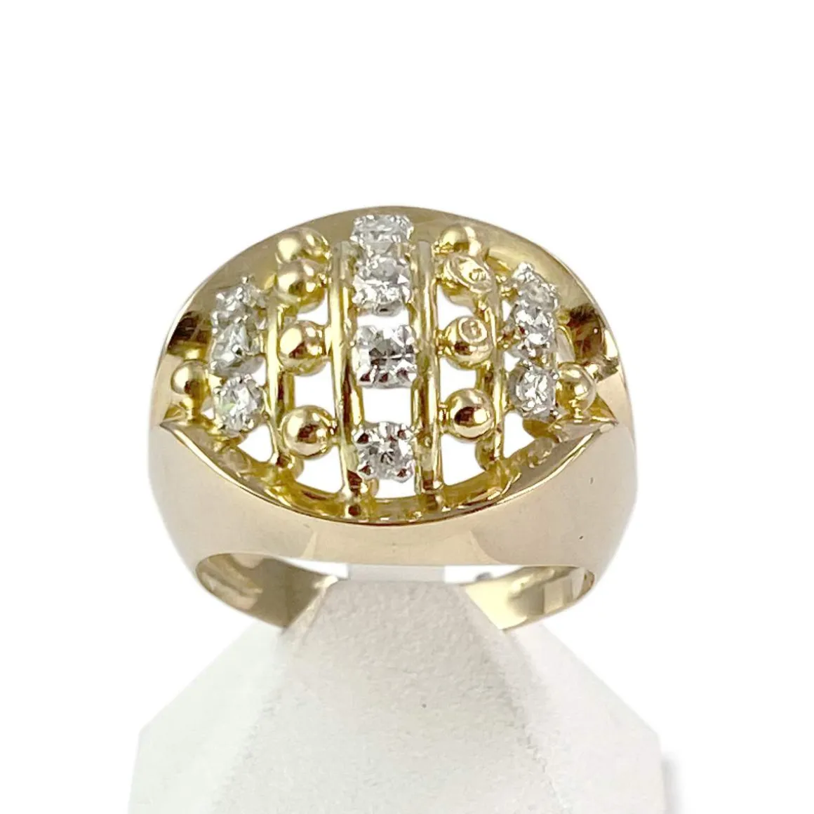 Bague d'occasion or 750 jaune diamants