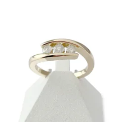 Bague d'occasion or 750 jaune diamants