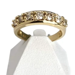 Bague d'occasion or 750 jaune diamants
