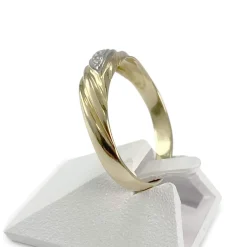 Bague d'occasion or 750 jaune diamants