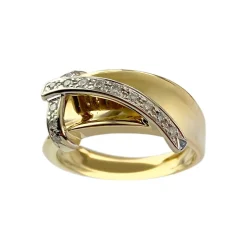 Bague d'occasion or 750 jaune diamant