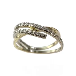Bague d'occasion or 750 jaune diamant
