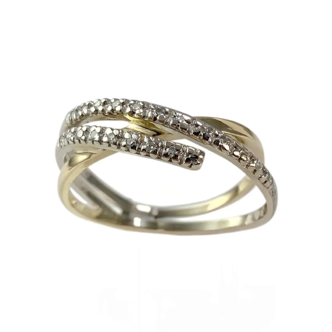 Bague d'occasion or 750 jaune diamant