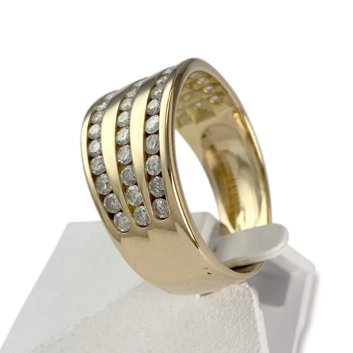 Bague d'occasion or 750 jaune diamant