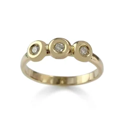Bague d'occasion or 750 jaune diamant