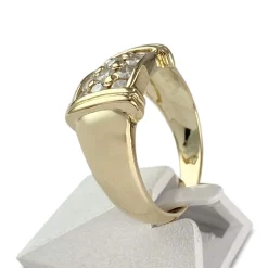 Bague d'occasion or 750 jaune diamants