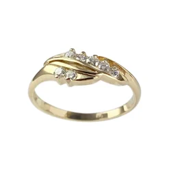 Bague d'occasion or 750 jaune diamants