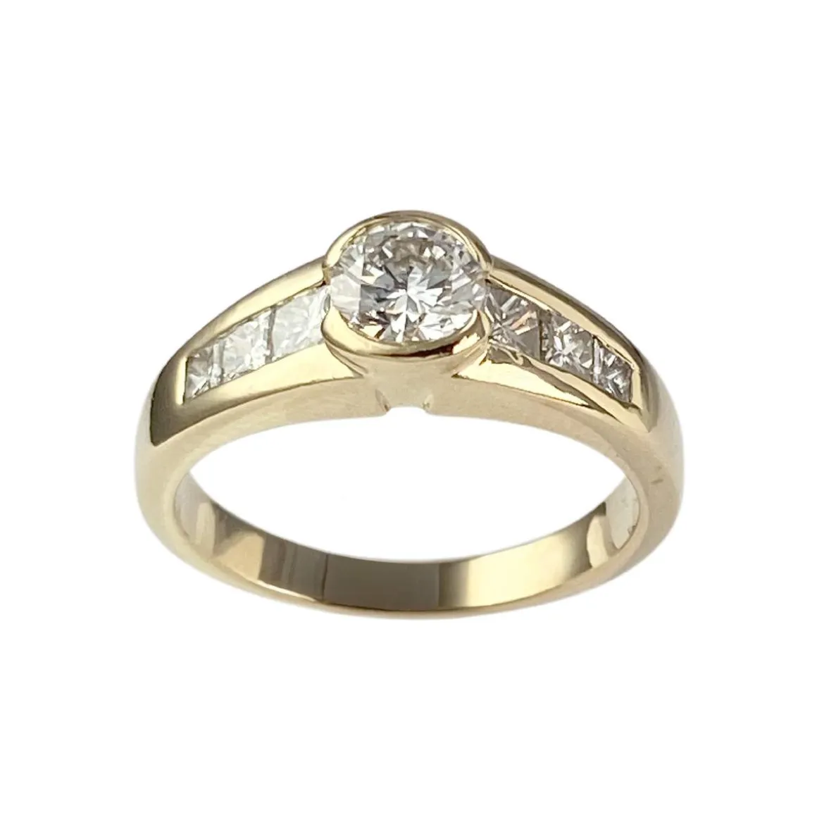 Bague d'occasion or 750 jaune diamants