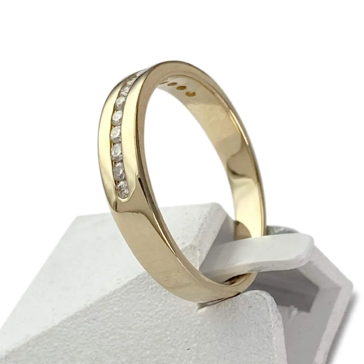 Bague d'occasion or 750 jaune diamants