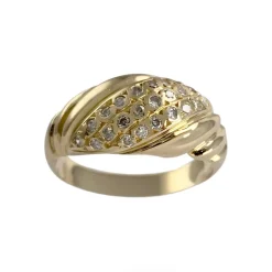 Bague d'occasion or 750 jaune diamants