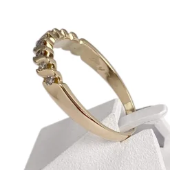 Bague d'occasion or 750 jaune diamant