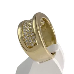 Bague d'occasion or 750 jaune diamants