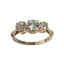 Bague d'occasion or 750 jaune diamants