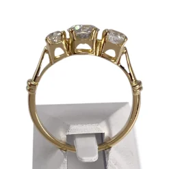 Bague d'occasion or 750 jaune diamants