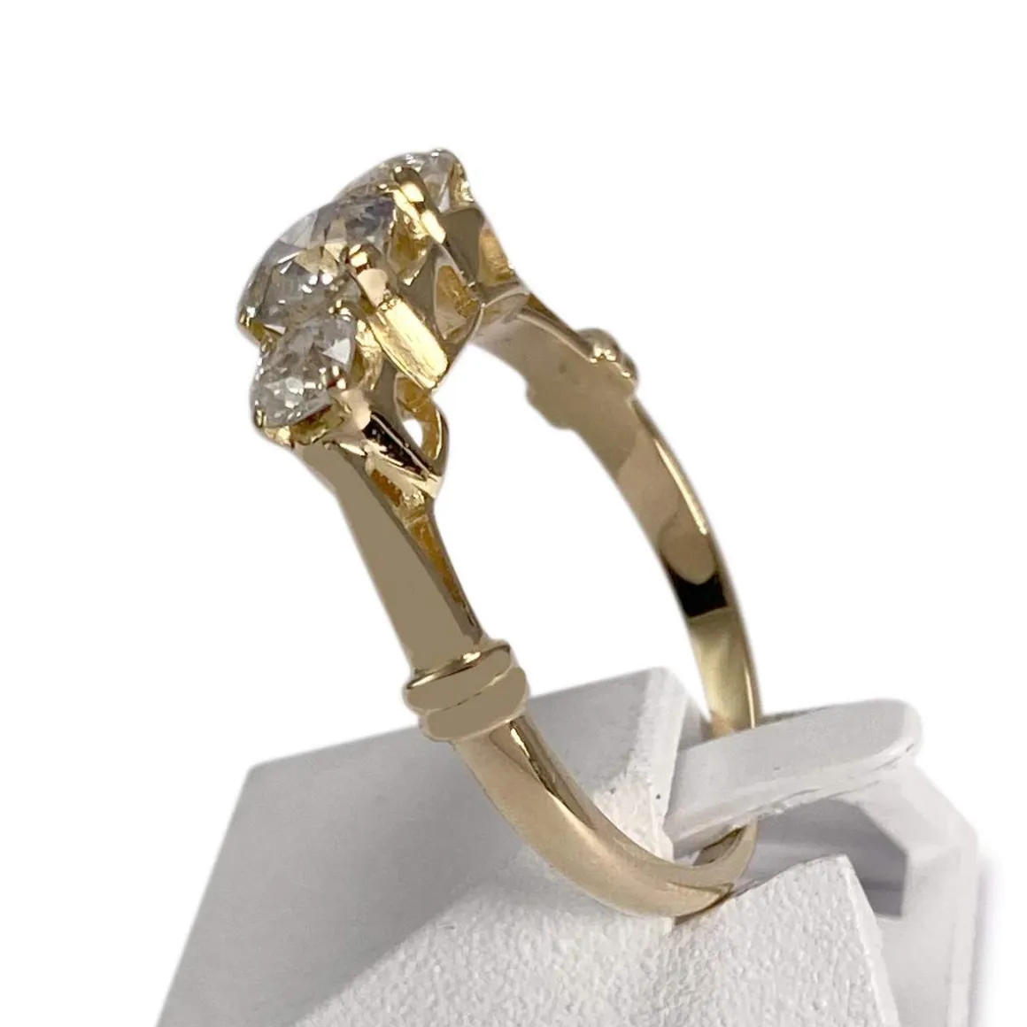 Bague d'occasion or 750 jaune diamants