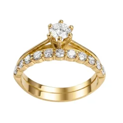 Bague d'occasion or 750 jaune diamant
