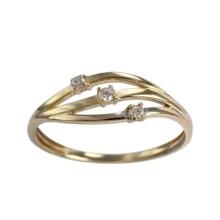 Bague d'occasion or 750 jaune diamant