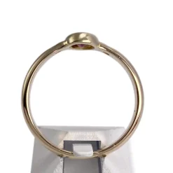 Bague d'occasion or 750 jaune diamants pierres rouges