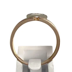 Bague d'occasion or 750 jaune diamants nacres