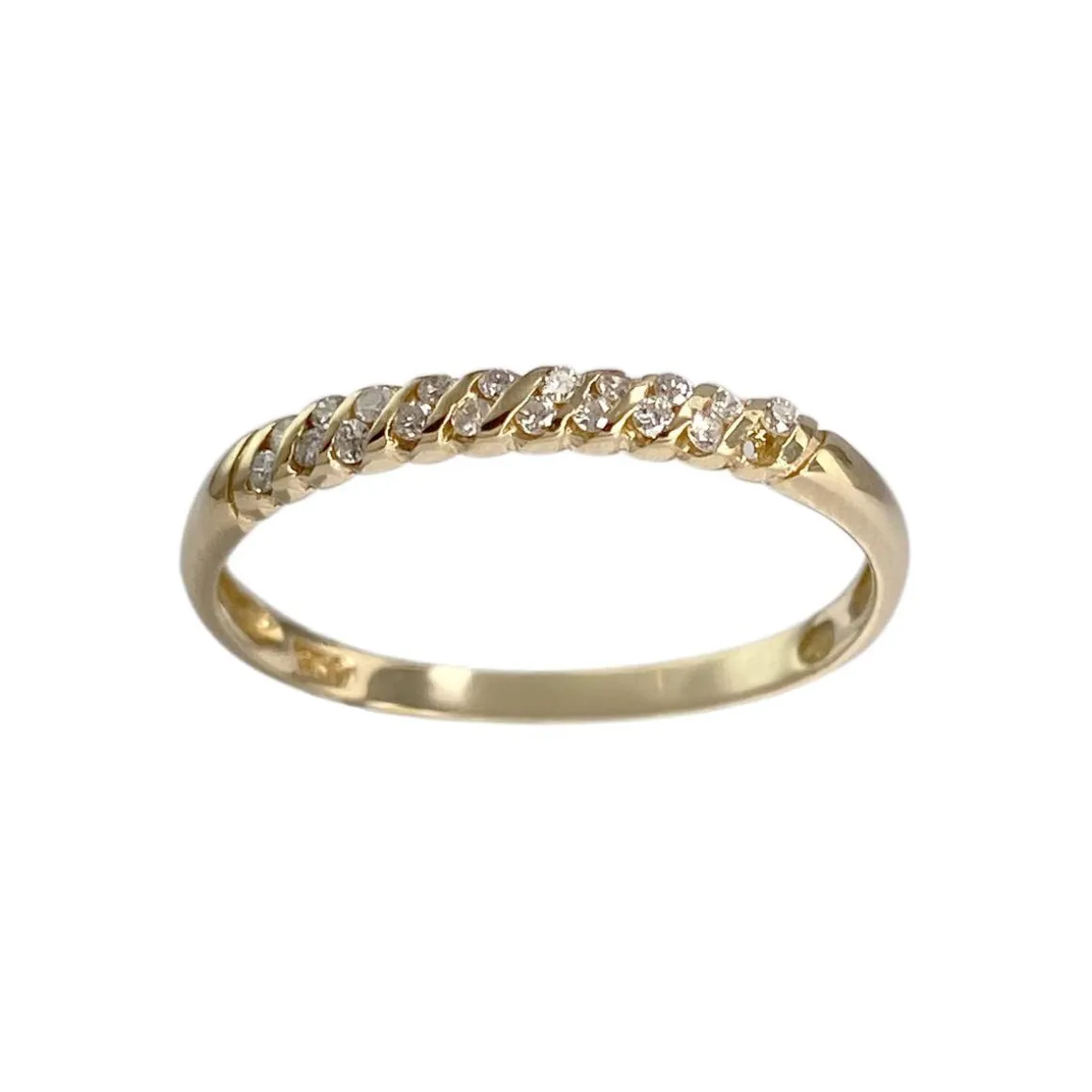 Bague d'occasion or 750 jaune diamant