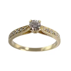 Bague d'occasion or 750 jaune diamants