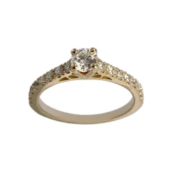 Bague d'occasion or 750 jaune diamants
