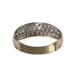 Bague d'occasion or 750 jaune diamants