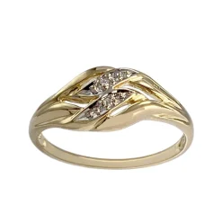 Bague d'occasion or 750 jaune diamant