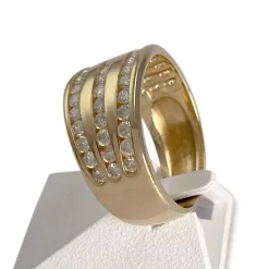 Bague d'occasion or 750 jaune diamants