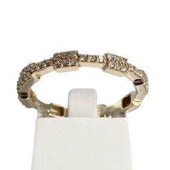 Bague d'occasion or 375 jaune diamants
