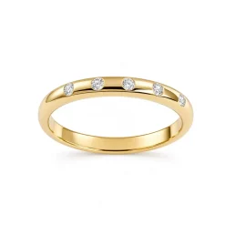 Bague d'occasion or 750 jaune diamant