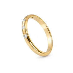 Bague d'occasion or 750 jaune diamant