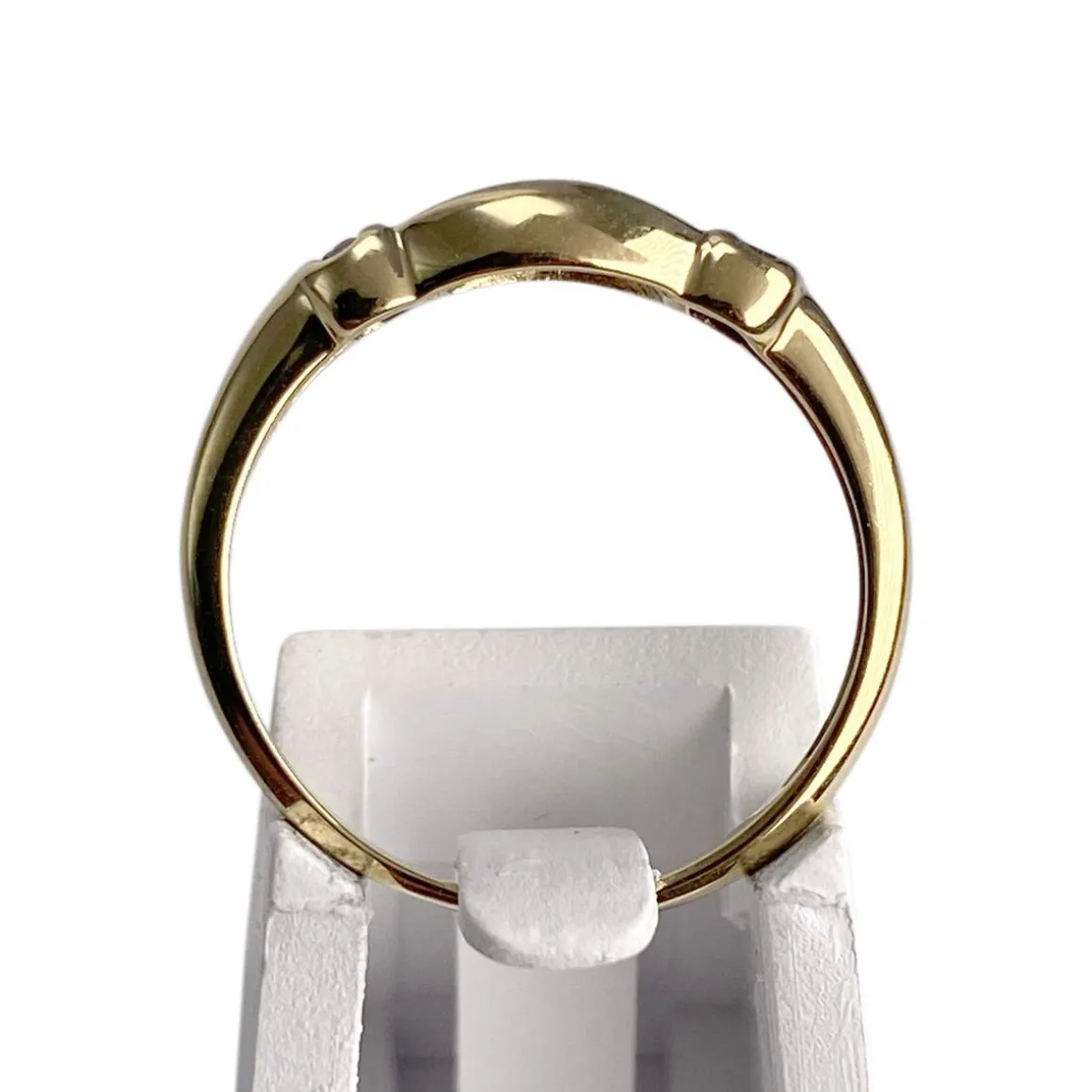 Bague d'occasion or 750 jaune diamants et rubis