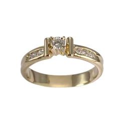 Bague d'occasion or 750 jaune diamant