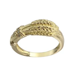 Bague d'occasion or 750 jaune diamants
