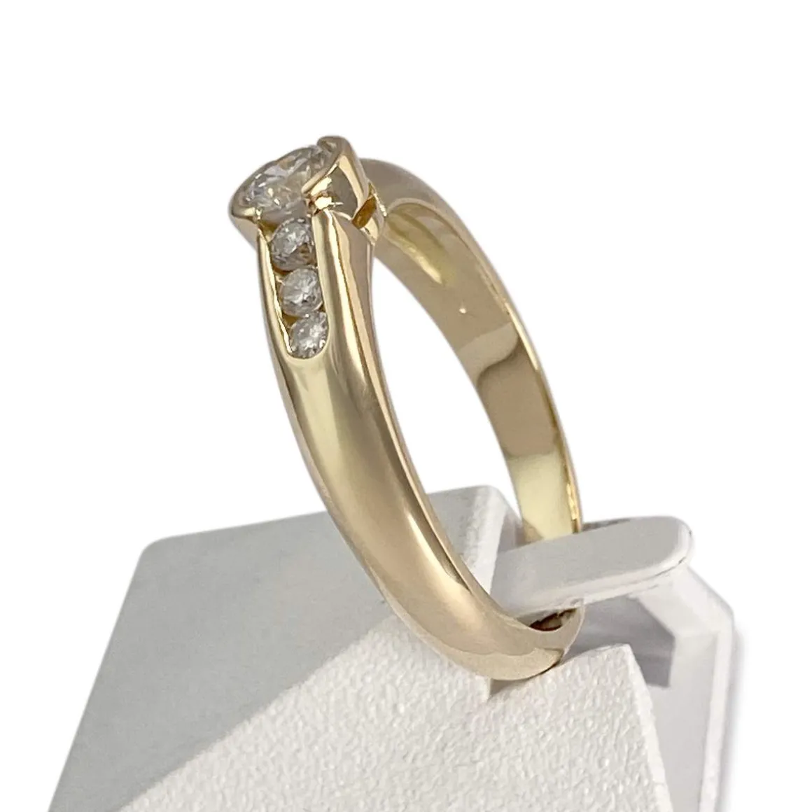 Bague d'occasion or 750 jaune diamants
