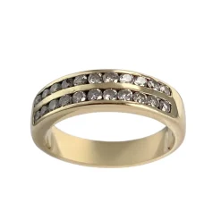 Bague d'occasion or 750 jaune diamants