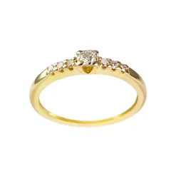 Bague d'occasion or 750 jaune diamants