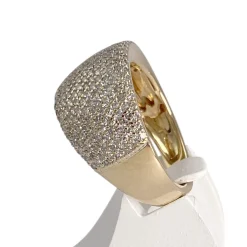 Bague d'occasion or 750 jaune diamants