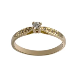 Bague d'occasion or 750 jaune diamant