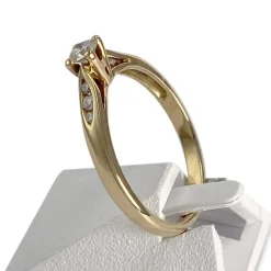 Bague d'occasion or 750 jaune diamants