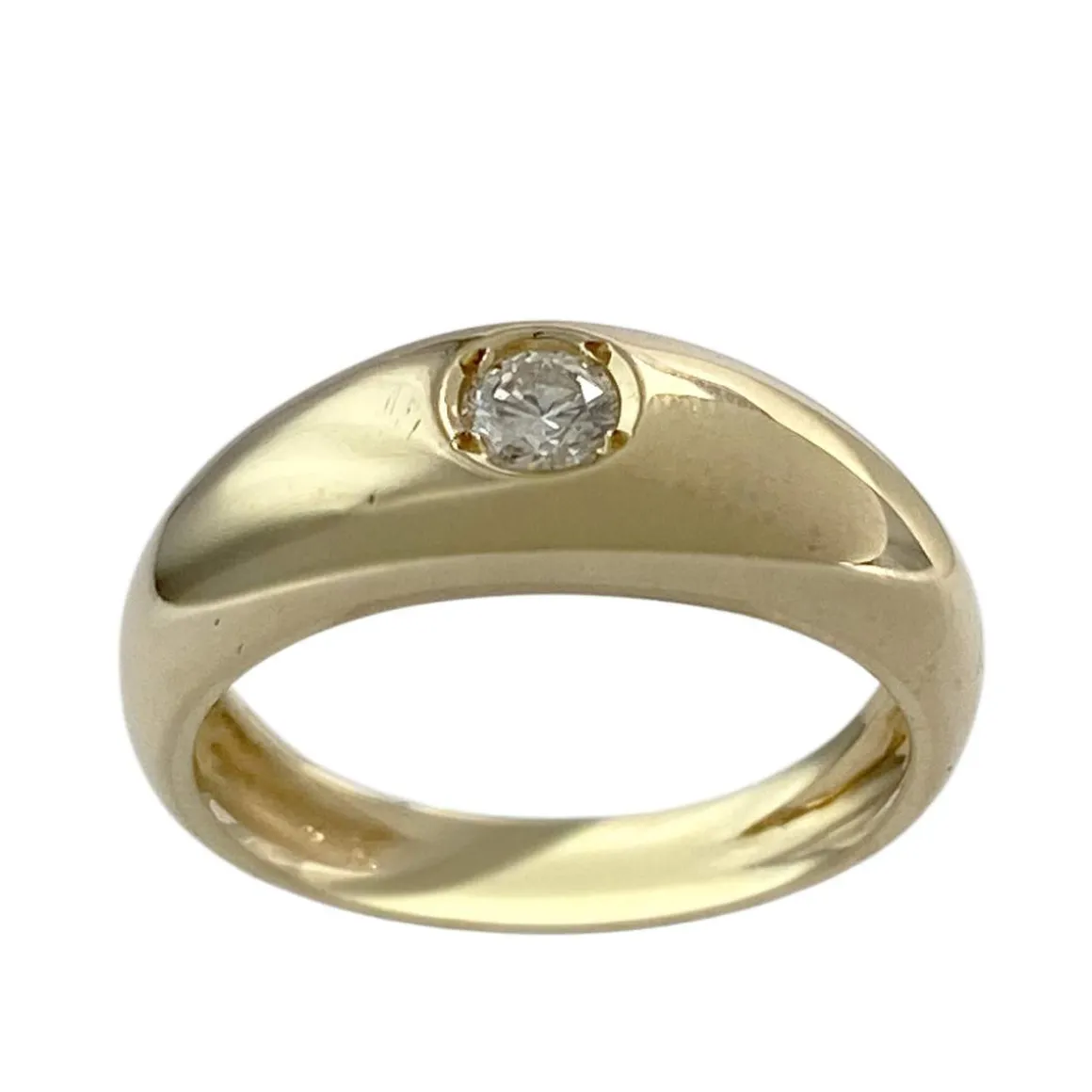Bague d'occasion or 750 jaune diamant