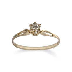Bague d'occasion or 750 jaune diamant