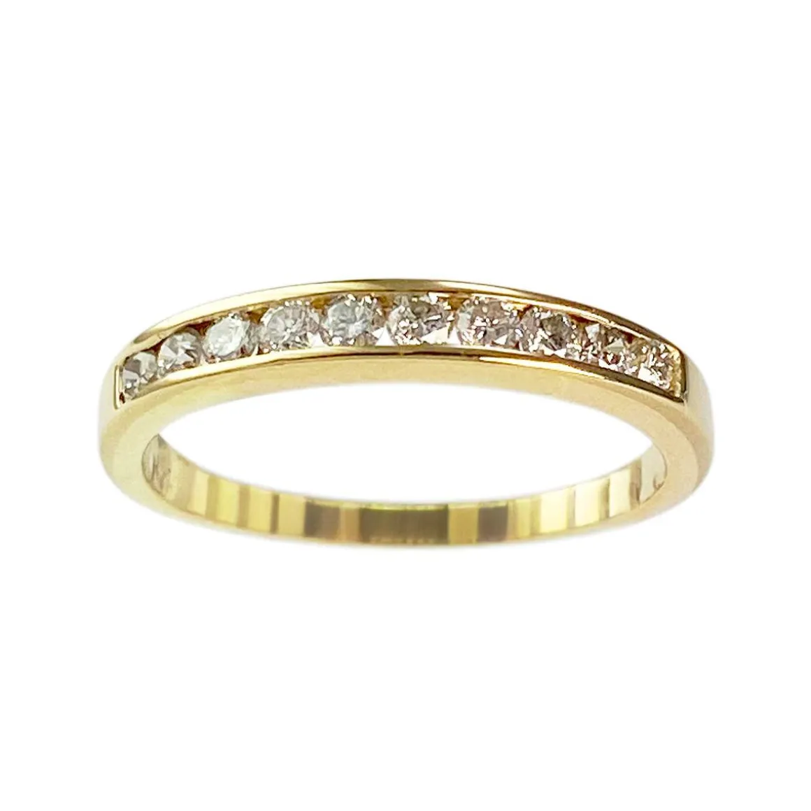 Bague d'occasion or 750 jaune diamants