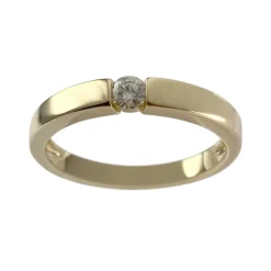 Bague d'occasion or 750 jaune diamant