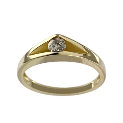 Bague d'occasion or 750 jaune diamant