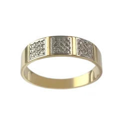 Bague d'occasion or 750 jaune diamant